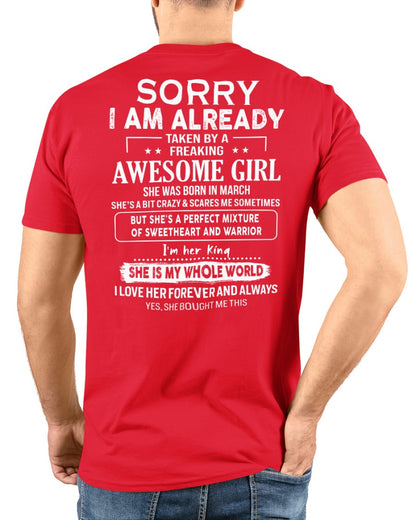 March - Awesome Girlfriend - Special gift for your Boyfriend, Husband - HL03 (SKU04-86)