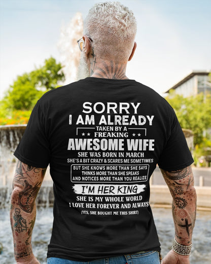 Awesome wife March - Perfect gift for your husband - HL03 (SKU68-79-03)