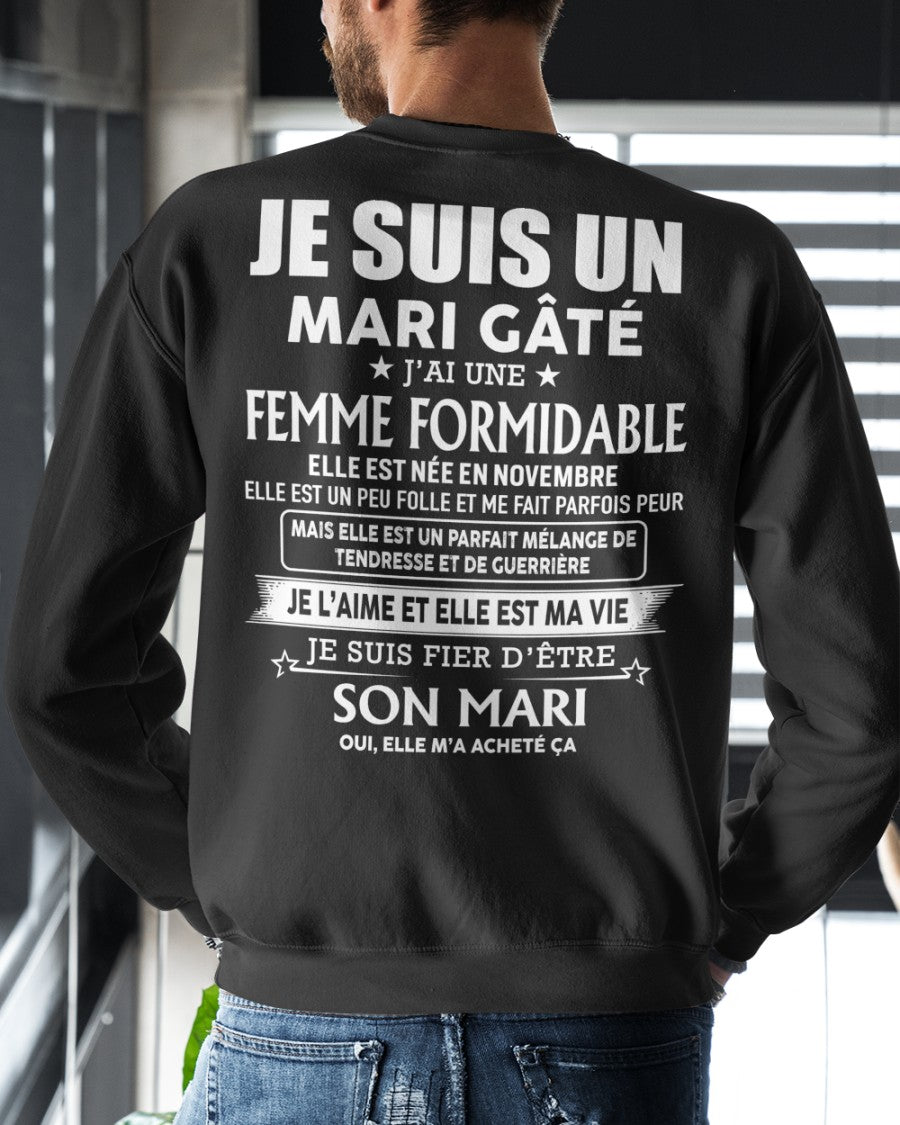 Femme Formidable Novembre – Cadeau Parfait Pour Votre Mari – HL11 (SKU06-56-11)