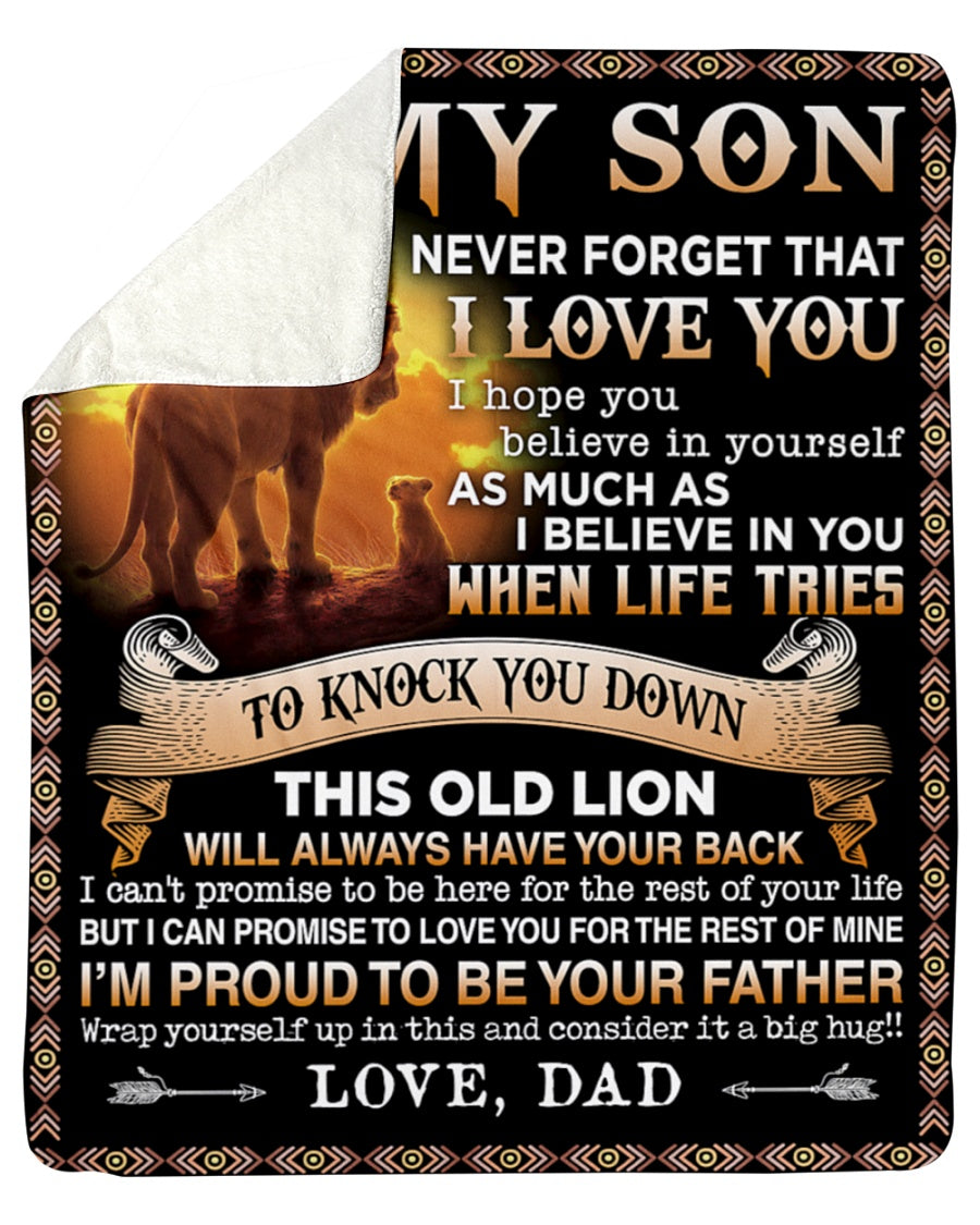 To my Son Love, dad - Blanket (SKUB06-54)