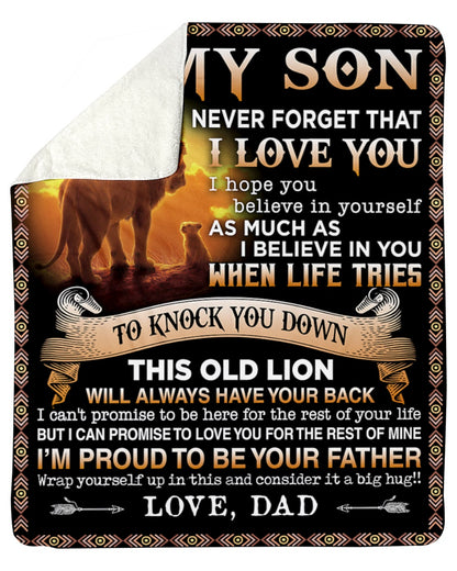 To my Son Love, dad - Blanket (SKUB06-54)