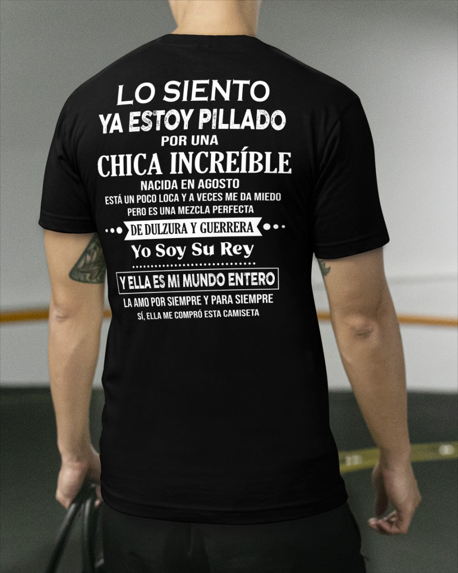 Agosto Chica Increíble - Regalo especial para tu novio - T08 (SKU04-112)
