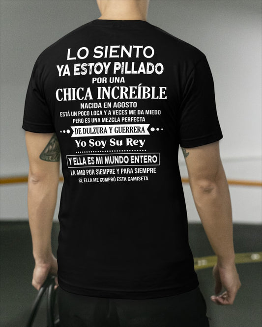 Agosto Chica Increíble - Regalo especial para tu novio - T08 (SKU04-112)