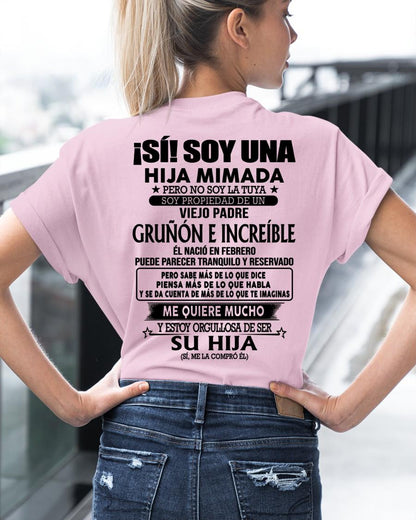 Febrero Padre Increíble - Regalo especial para hija - TBN - T02 (SKU04-109-02)