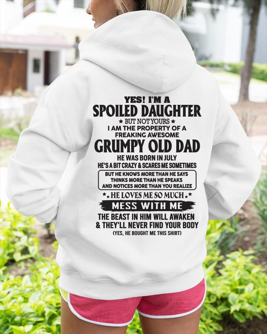 July - Grumpy Old Dad was born in July - Gift for your daughter from dad - HL07 (SKU05-89-07)