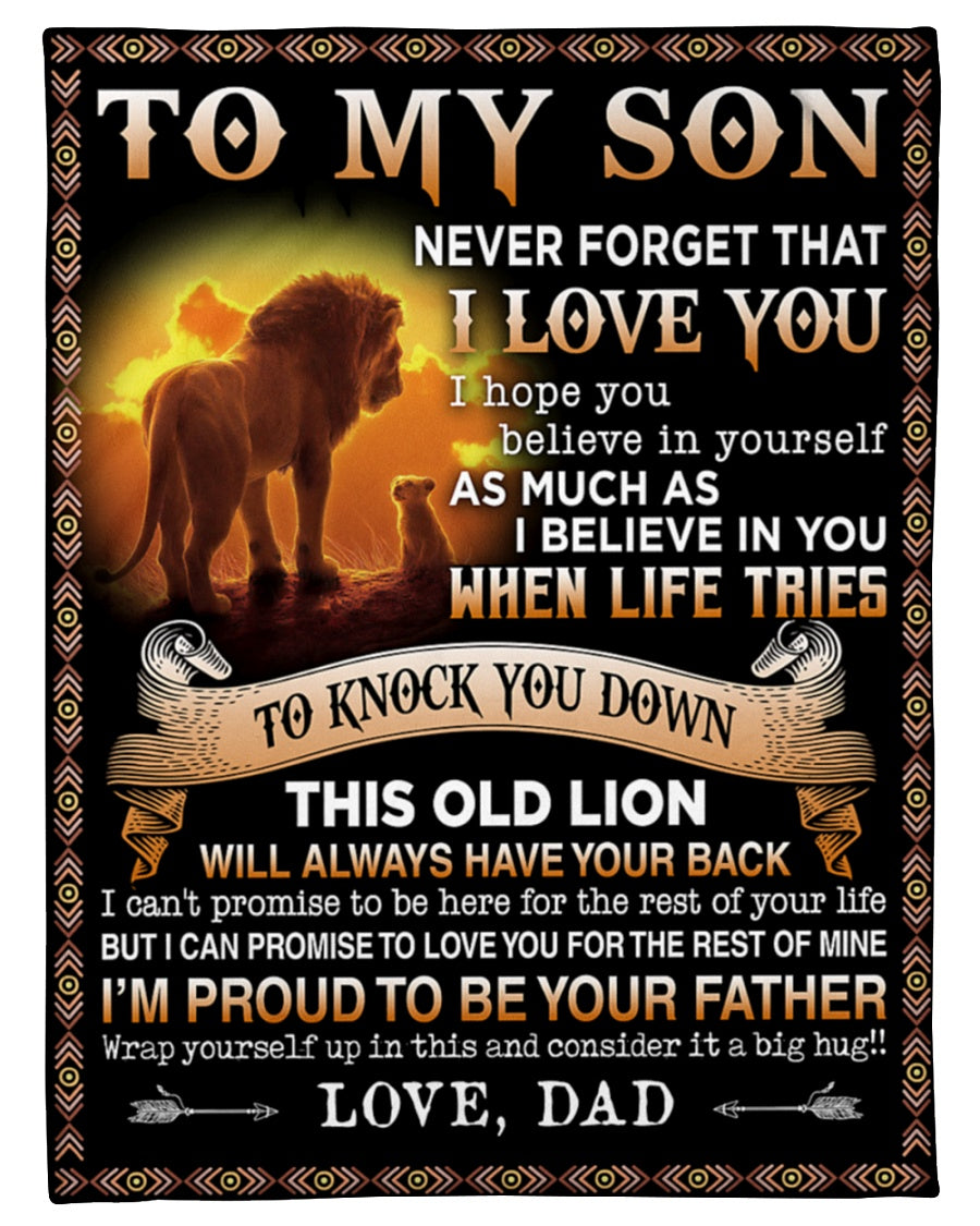 To my Son Love, dad - Blanket (SKUB06-54)