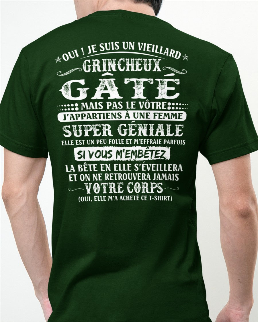 Vieillard grincheux gâté - cadeau parfait pour votre mari – HL00 (SKU07-51)