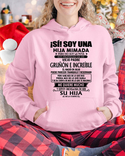 (Julio) Padre Increíble - Regalo especial para hija - T07 (Sku.TbnA16)