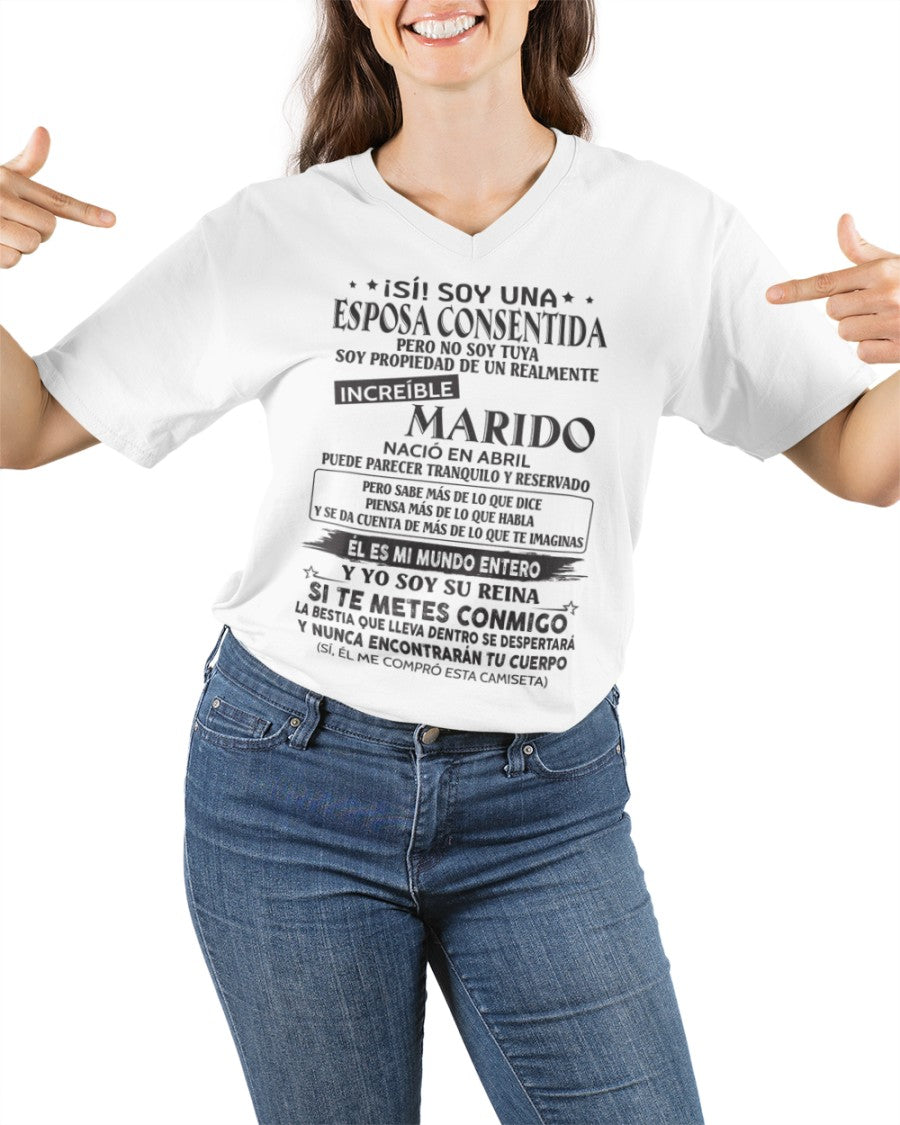 Abril - Marido Increíble Nació En Abril - Regalo Especial Para Esposa - T04 (SKU06-09-04)