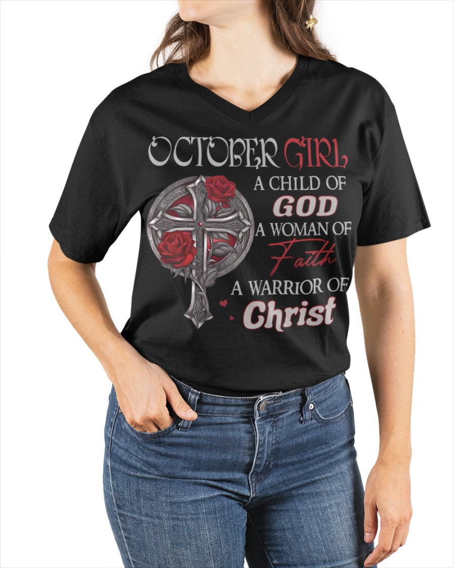 October Girl - A Child of God, A Woman of Faith, A Warrior of Christ - HL10 (SKU06-62-10)