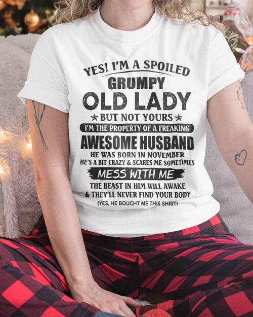 Awesome husband November – Perfect gift for your wife – HL11 (SKU07-86-11)