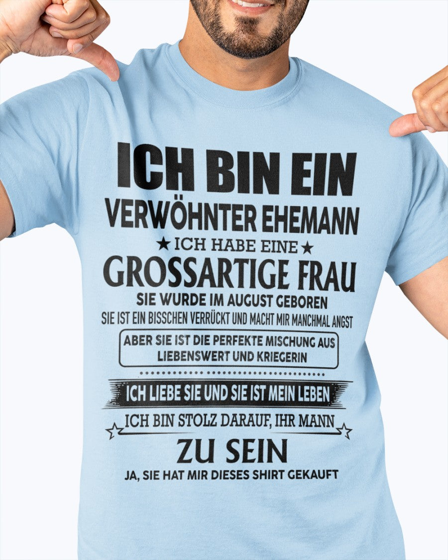 Tolle Frau, geboren im August – Das perfekte Geschenk für deinen Ehemann – HL08 (SKU06-59-08)