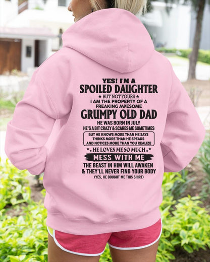 July - Grumpy Old Dad was born in July - Gift for your daughter from dad - HL07 (SKU05-89-07)