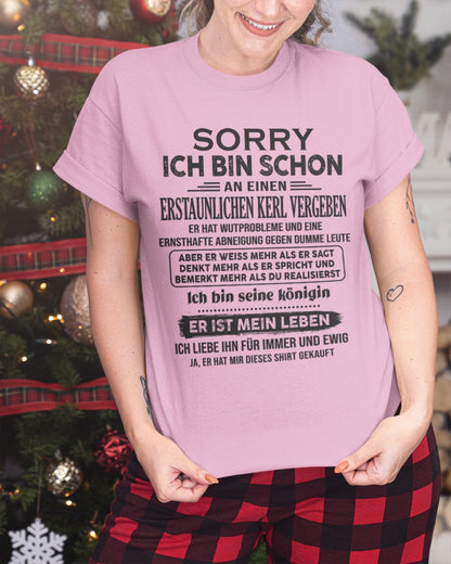 Das ist das perfekte T-Shirt für dich. Er wird sich sehr freuen, wenn du es trägst - (SKU04-136-00)