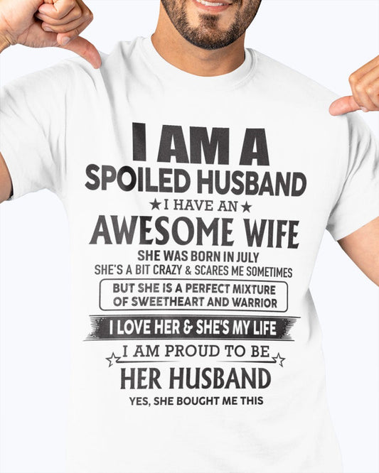 Awesome Wife born in July - Special gift for your Husband - HL07 (SKU06-50)