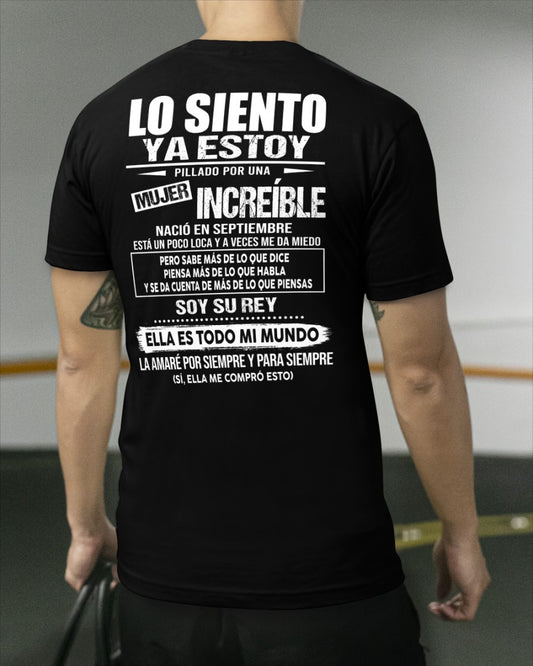 Septembre - Chica genial nació en septembre - Regalo especial para novio - Noir - T09 (SKU05-80-09)