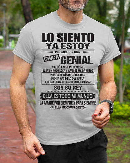 Septiembre Chica Genial - Regalo especial para tu novio - T09 (SKU05-95-09)