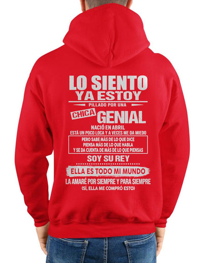 Abril Chica genial - Regalo especial para novio - Black - T04 (SKU05-80-04)