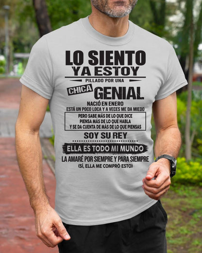 Enero Chica Genial - Regalo especial para tu novio - T01 (SKU05-95-01)