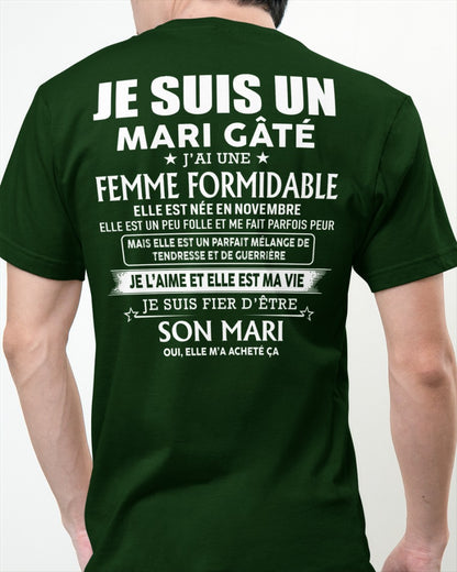 Femme Formidable Novembre – Cadeau Parfait Pour Votre Mari – HL11 (SKU06-56-11)