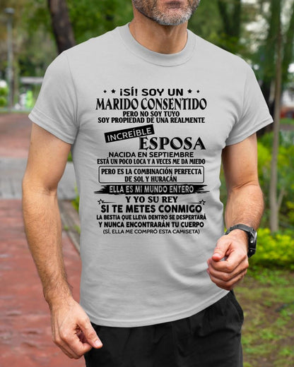 Septiembre - Esposa increíble - Regalo especial para Marido - T09 (Sku.tbnA4)