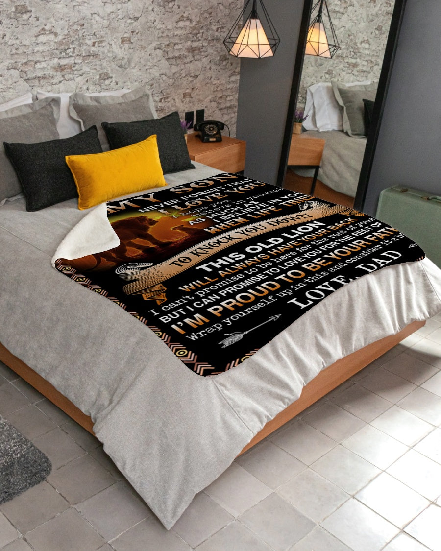 To my Son Love, dad - Blanket (SKUB06-54)