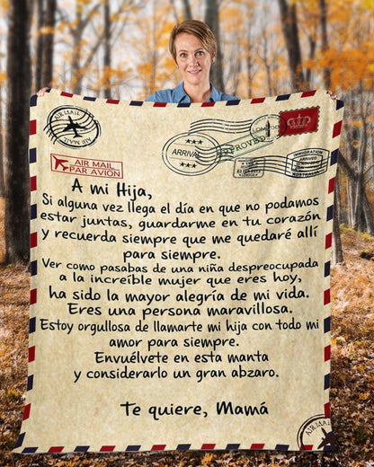 Madre increíble – Regalo especial para hija , Manta de la hija - T00 (Sku.Tbn.M2)