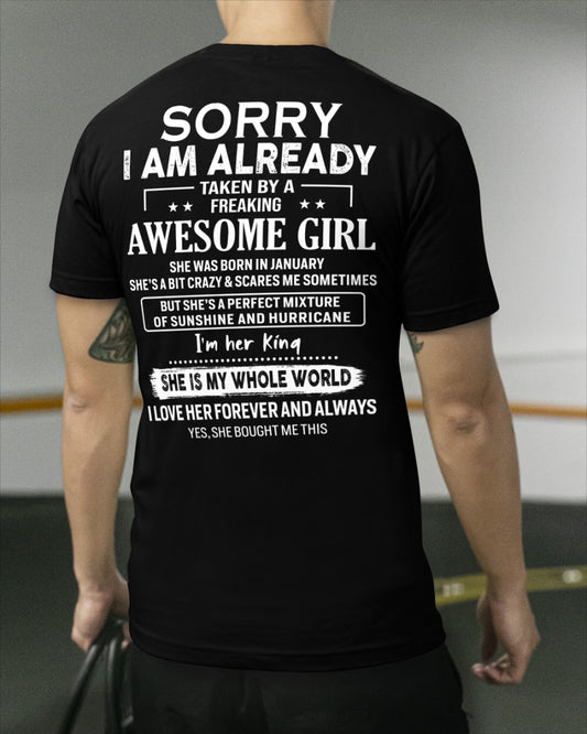 January Awesome Girl - Gifts for your boyfriend, husband - HL01 (SKU.US.01)