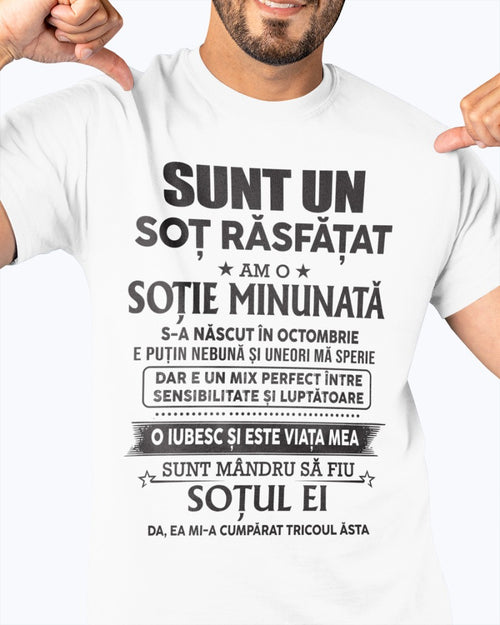 Soție minunată, născută în octombrie – Cadoul perfect pentru soțul tău – HL10 (SKU06-63-10)