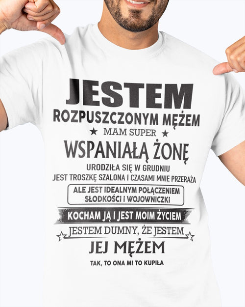 Niesamowita Żona Urodzona w grudniu – Idealny Prezent dla Twojego Męża – HL12 (SKU06-26-12)