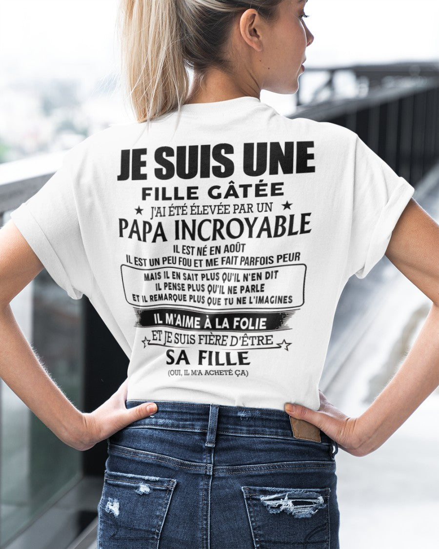 Août - Papa Incroyable - Le cadeau parfait pour votre fille - HL08 (SKU06-14)