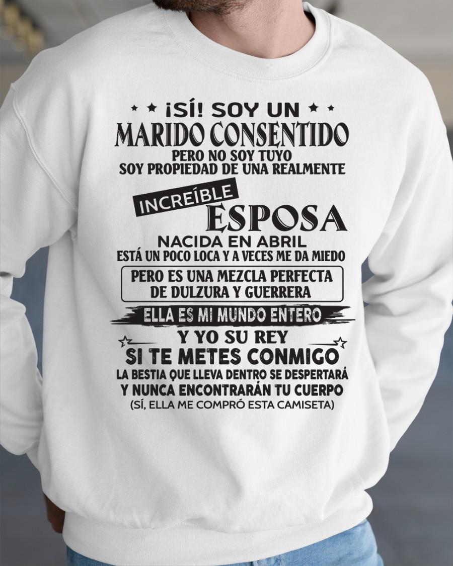 Abril - Esposa increíble nació en abril - Regalo especial para Marido - T04 (SKU05-105-04)