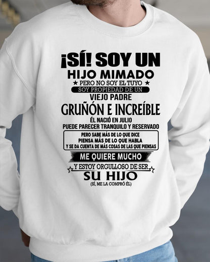 (Julio) Padre Increíble - Regalo especial para hijo - T07 (Sku.tbn07-07)
