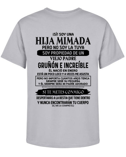 Enero - Padre increíble nacido en enero - Regalo perfecto para tu hija - T01 (SKU05-91-01)