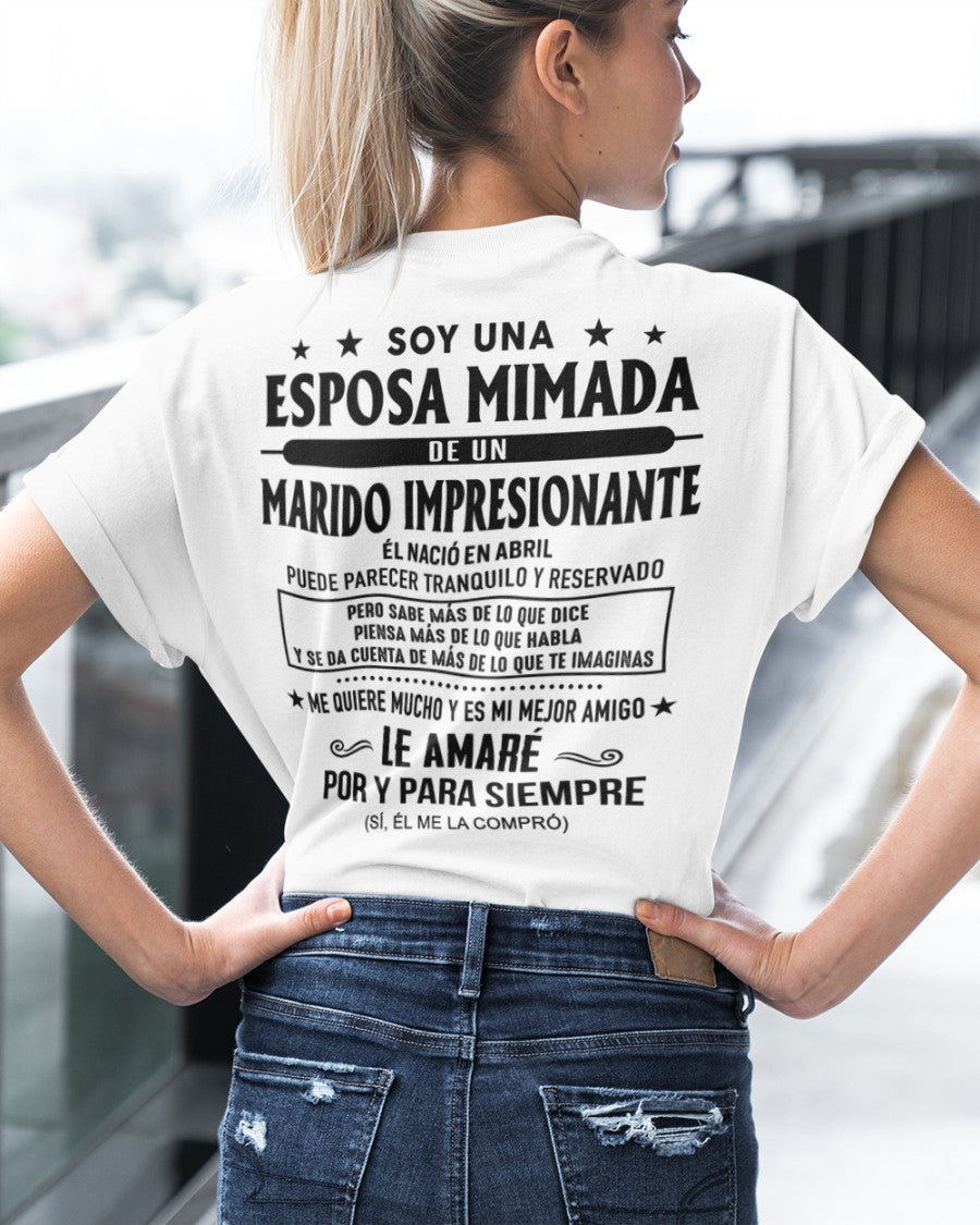 Abril - Marido impresionante nacido en abril - Regalo especial para tu esposa - T04 (SKU05-81-04)