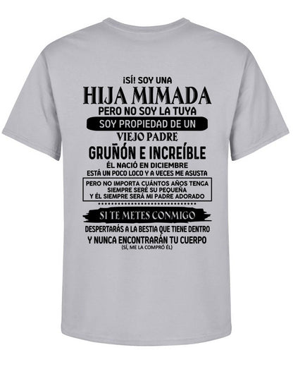 Décembre - Padre increíble nacido en diciembre - Regalo perfecto para tu hija - T12 (SKU05-91-12)