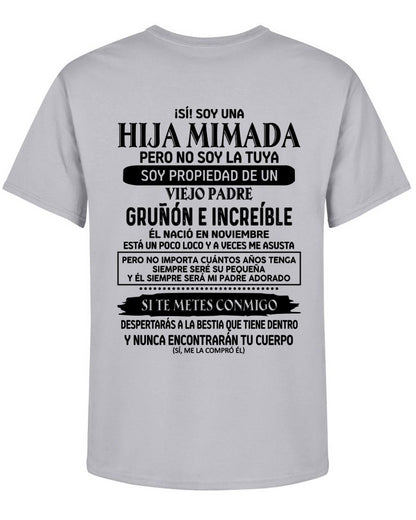 Noviembre - Padre increíble nacido en noviembre - Regalo perfecto para tu hija - T11 (SKU05-91-11)