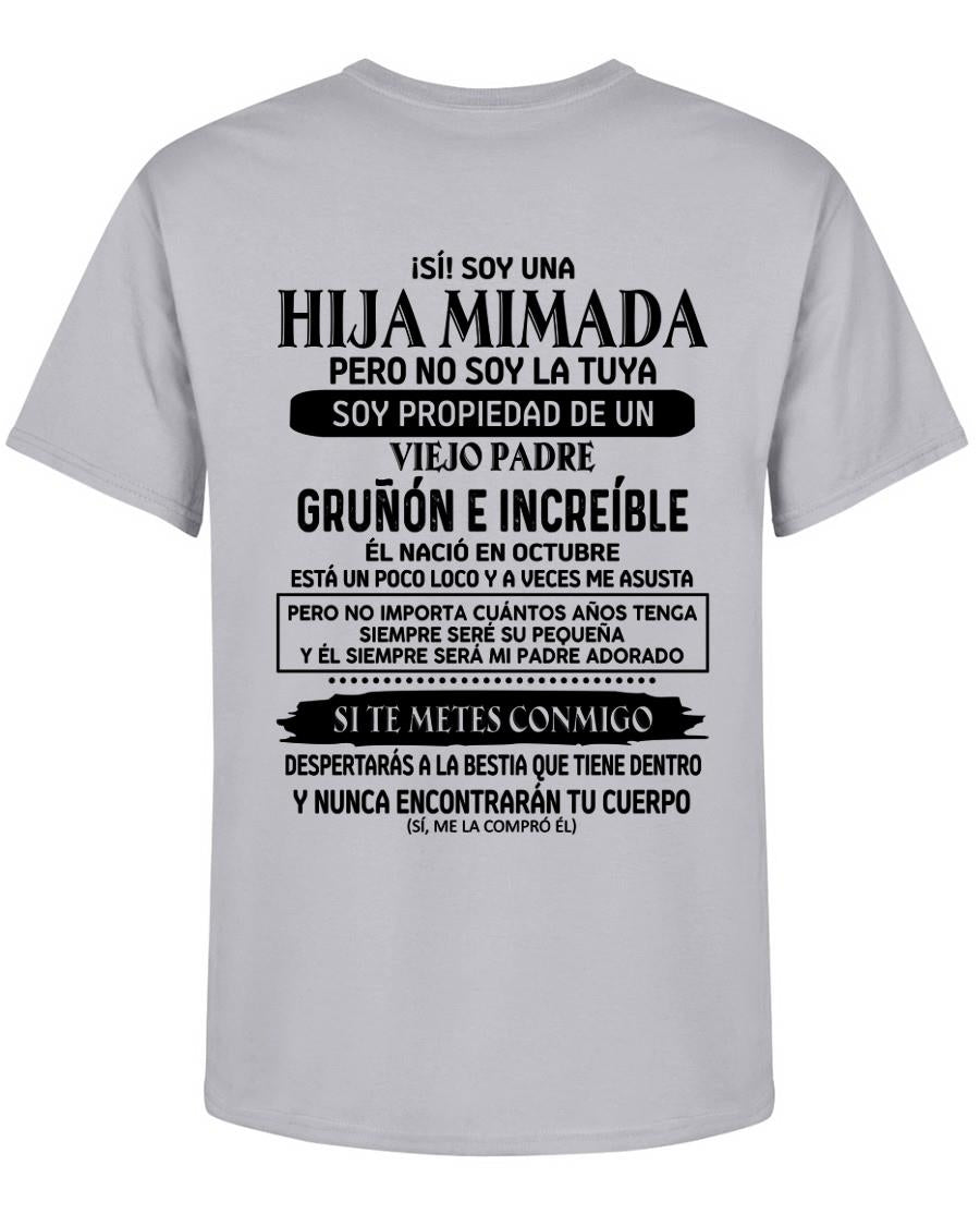 Octubre - Padre increíble nacido en octubre - Regalo perfecto para tu hija - T10 (SKU05-91-10)