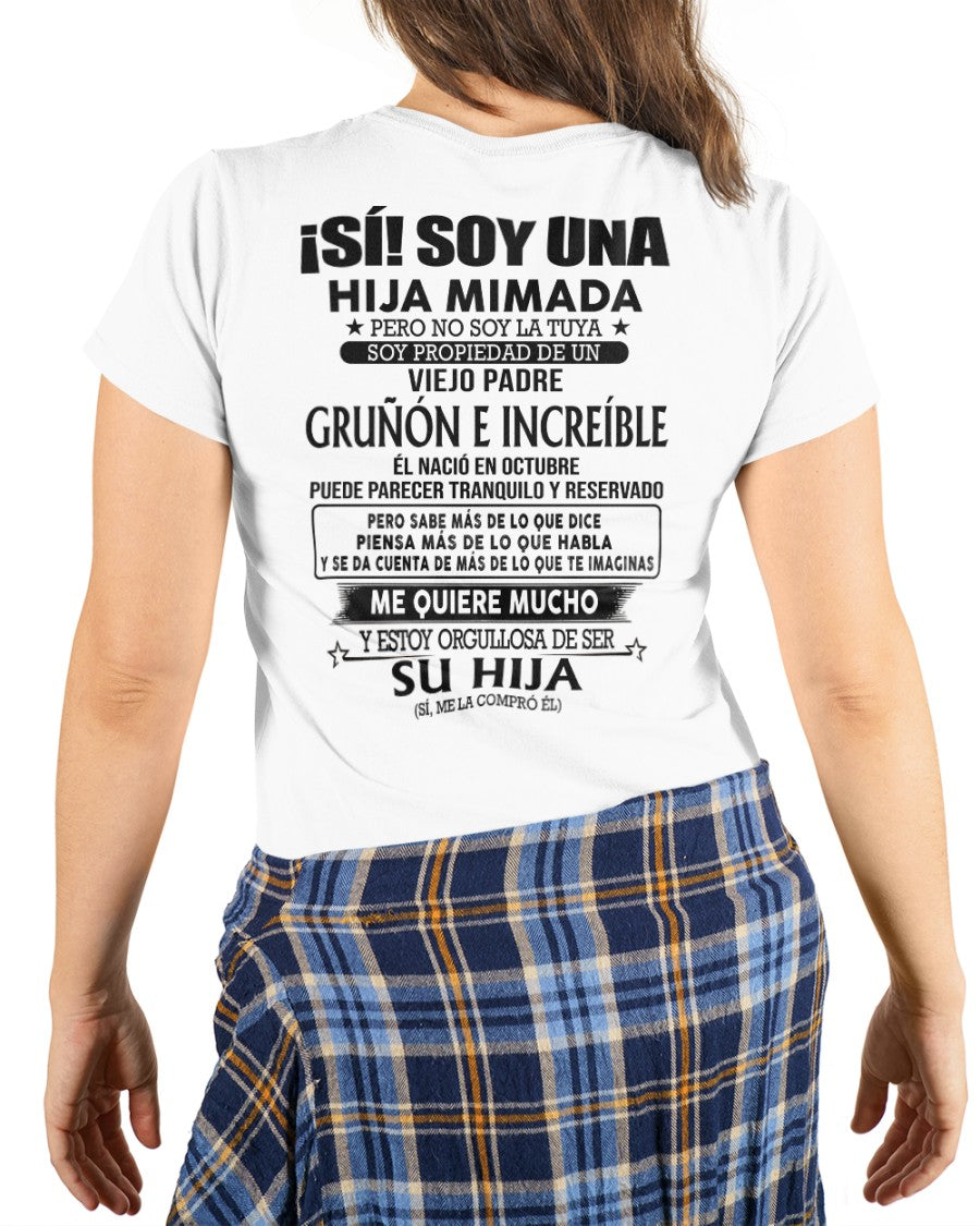 Octubre Padre Increíble - Regalo especial para hija - TBN - T10 (SKU04-109-10)