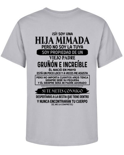 Mayo - Padre increíble nacido en mayo - Regalo perfecto para tu hija - T05 (SKU05-91-05)
