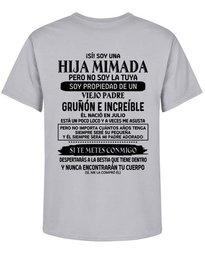 Julio - Padre increíble nacido en julio - Regalo perfecto para tu hija - T07 (SKU05-91-07)