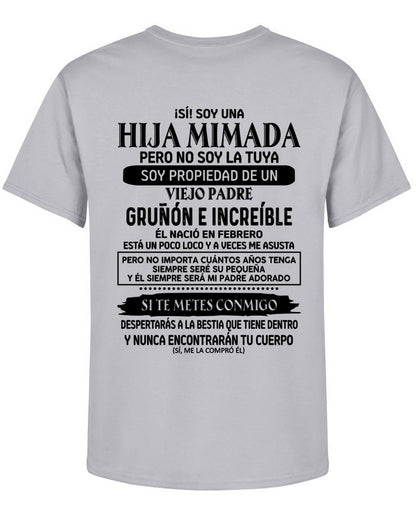 Febrero - Padre increíble nacido en febrero - Regalo perfecto para tu hija - T02 (SKU05-91-02)