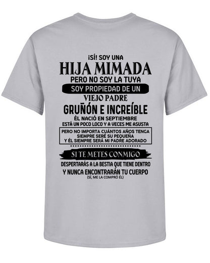 Septiembre - Padre increíble nacido en septiembre - Regalo perfecto para tu hija - T09 (SKU05-91-09)