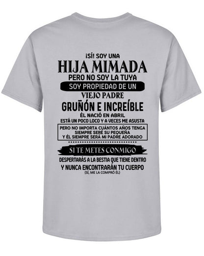 Abril - Padre increíble nacido en abril - Regalo perfecto para tu hija - T04 (SKU05-91-04)