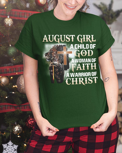 August Girl - A Child of God, A Woman of Faith, A Warrior of Christ - HL08 (SKU09-10-08)