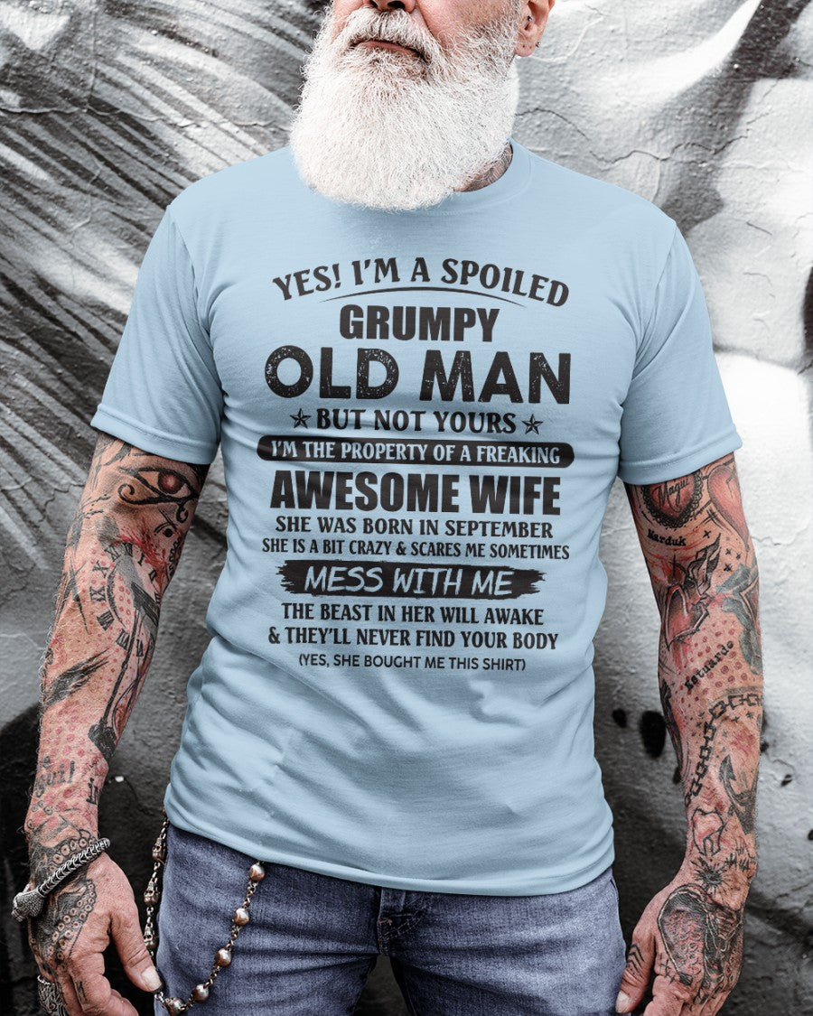 Awesome wife September - Perfect gift for your husband - HL09 (SKU96-68-09)