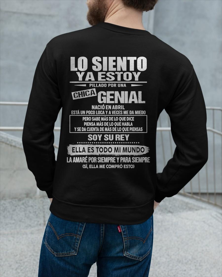 Abril Chica genial - Regalo especial para novio - Black - T04 (SKU05-80-04)