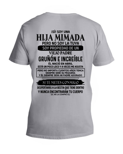 Abril - Padre increíble nacido en abril - Regalo perfecto para tu hija - T04 (SKU05-91-04)