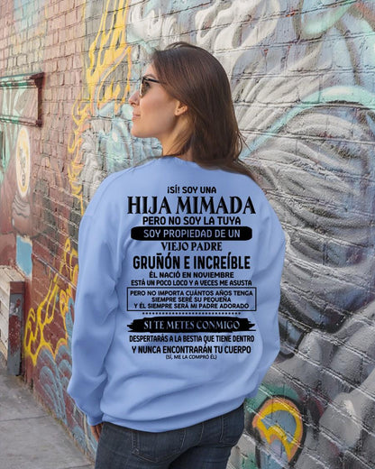 Noviembre - Padre increíble nacido en noviembre - Regalo perfecto para tu hija - T11 (SKU05-91-11)