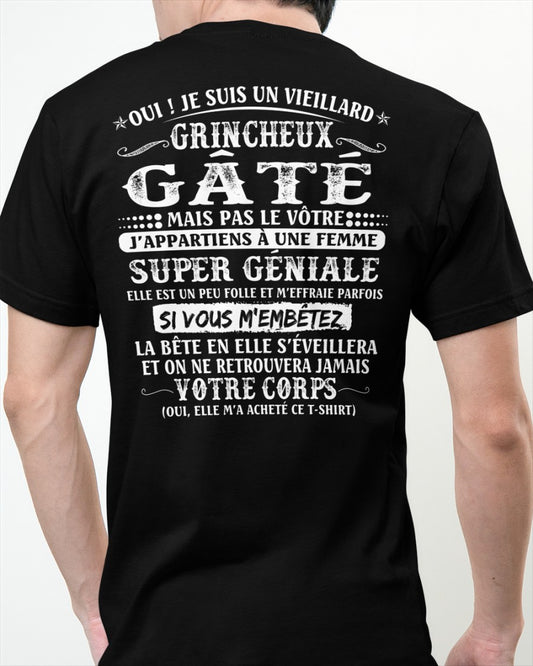 Vieillard grincheux gâté - cadeau parfait pour votre mari – HL00 (SKU07-51)